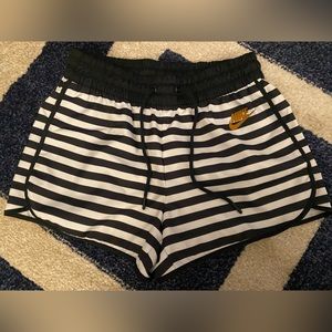 Womens striped Nike athletic shorts size small